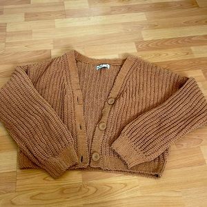 Knitted button jacket